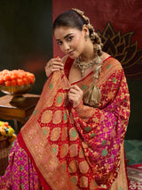 KcPc Latest Royal Meenakari Pure Khaddi Georgette Saree for Women