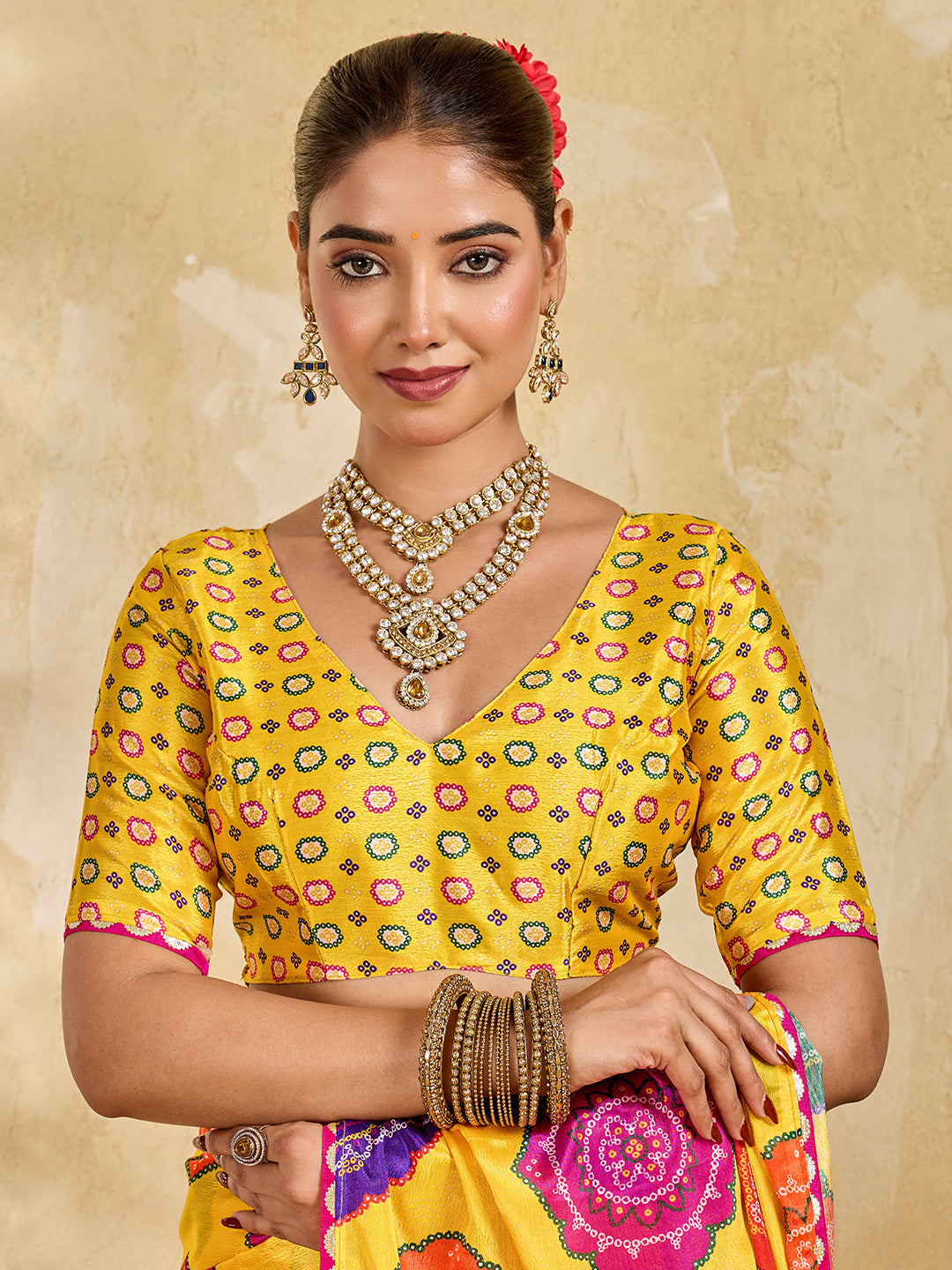 Crape Silk saree is perfect for party wear