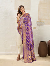 KcPc New Launch Pure Khaddi Georgette Upada Neemzari Bandhej Dupatta