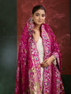 KcPc Latest Khaddi Georgette kalamkari Style Wth Embroidery Work Dupatta TUF