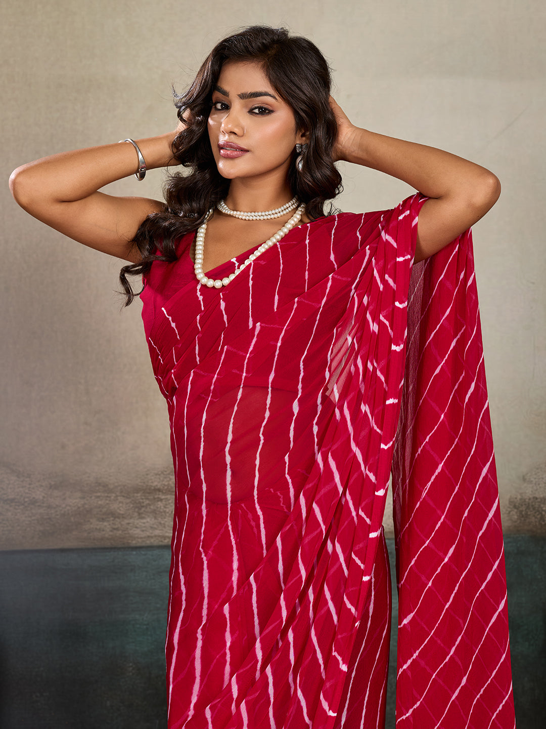 Buy New Chiffon Leheriya Style With Casual Wear Saree