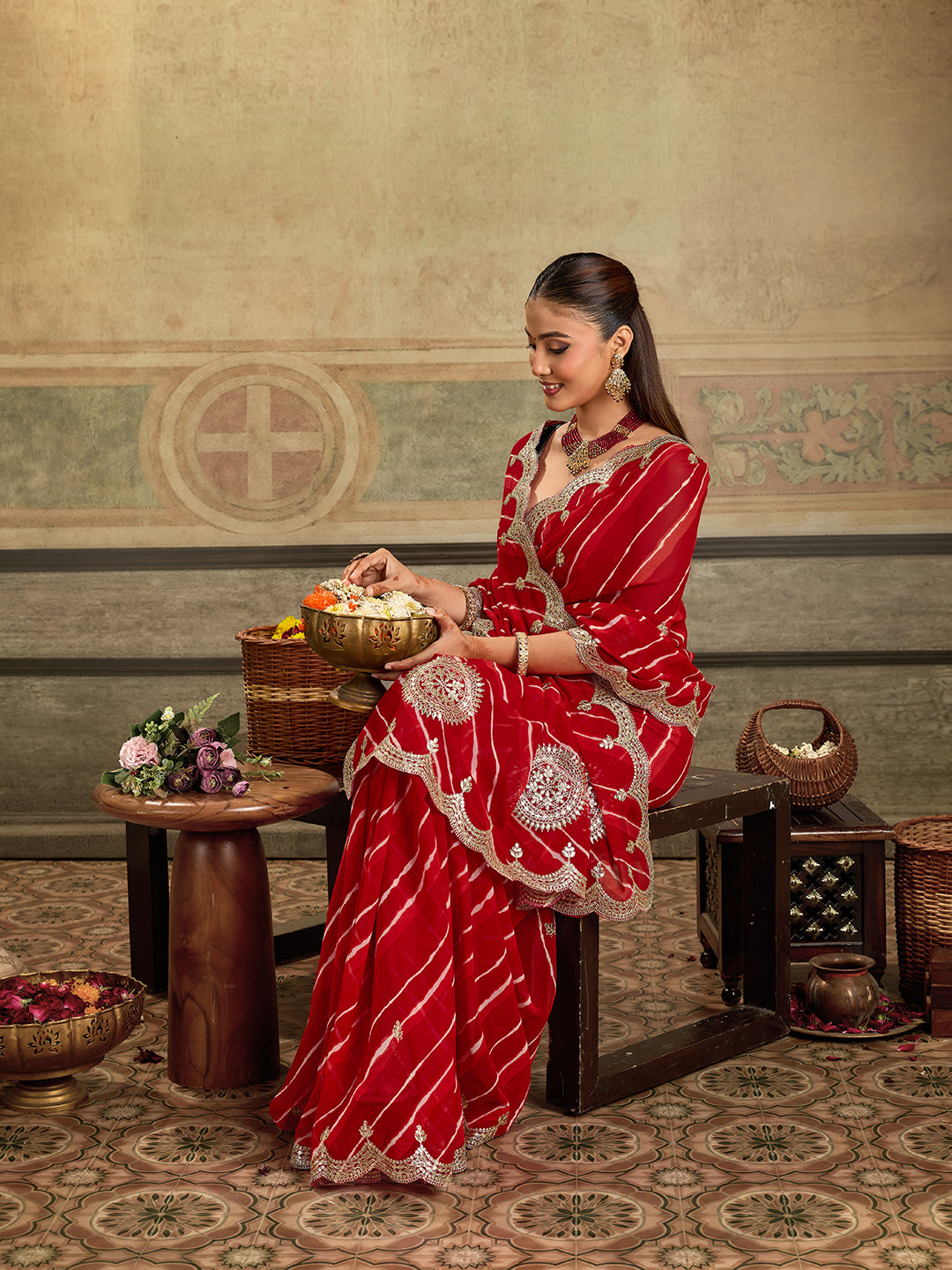 KcPc Beautiful Designer Saree with Rich Gotapatti Work and Royal AppealPDM