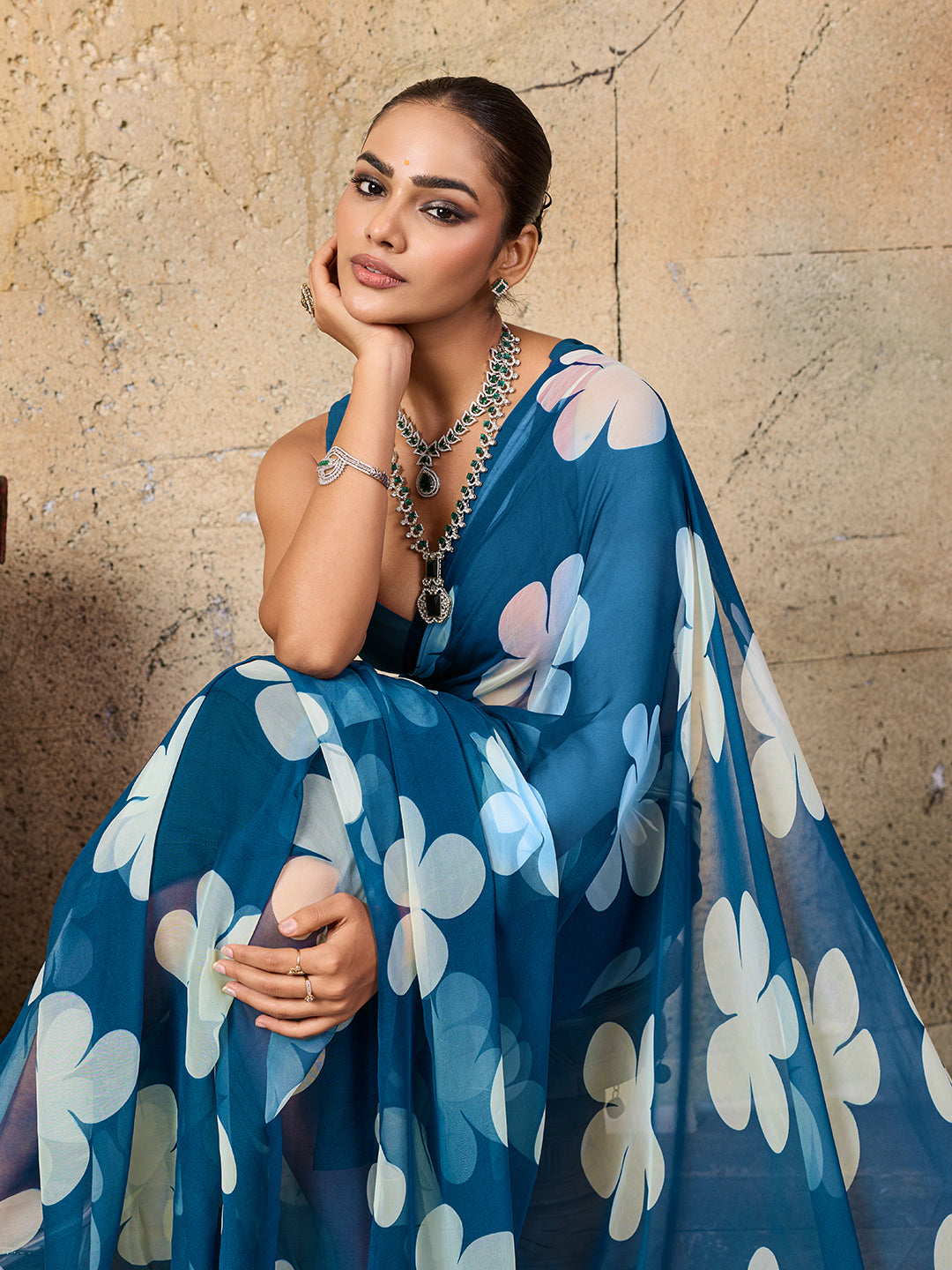 Printed Style saree for casual wear under 1000