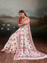 Buy New Faag Style Saree with Festive Wear KcPc Image 3