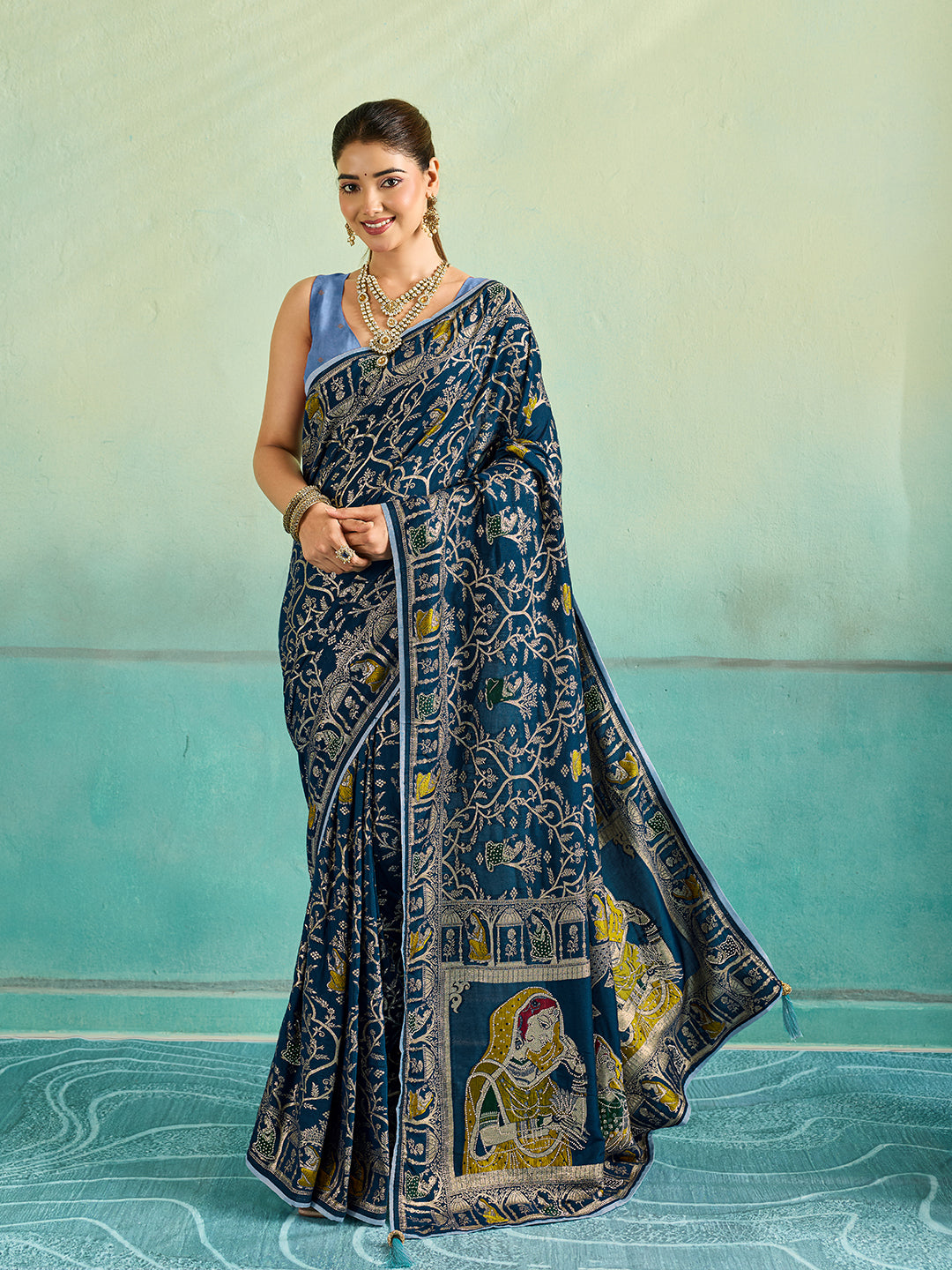 KcPc New Classic Banarasi Dola Silk with Shiroshki TouchPDM