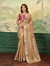 KcPc New Tissue Banarasi Style With Embroidery Work Saree SWA