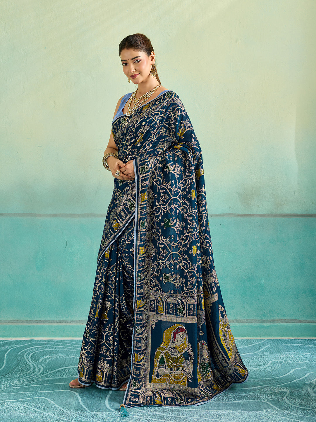 KcPc New Classic Banarasi Dola Silk with Shiroshki TouchPDM