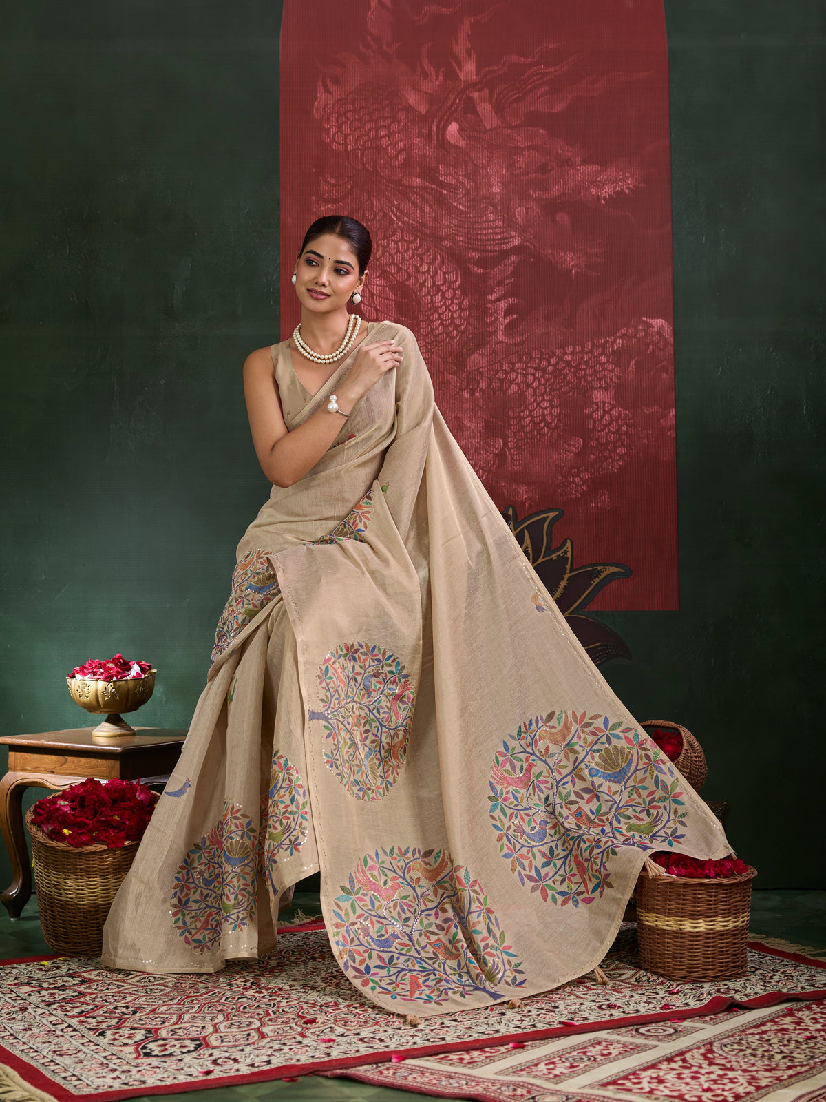 KcPc New Premium Saree Collection with Artistic Kalamkari StyleGAN