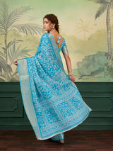 Buy Printed Style With Zari border Saree