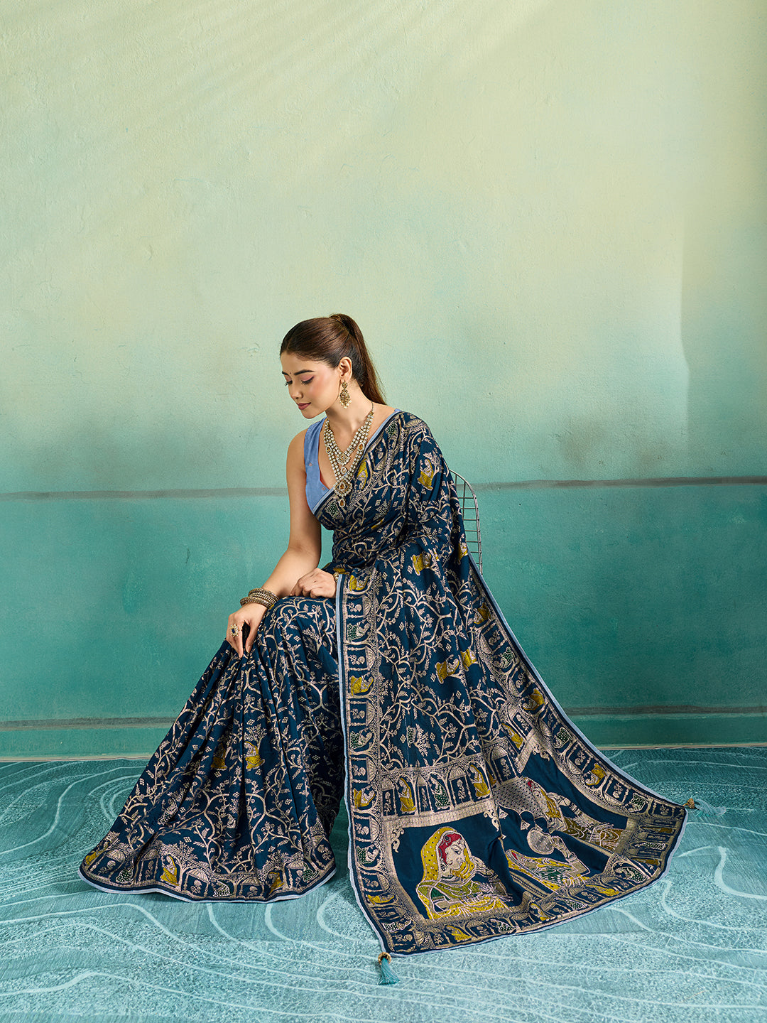 KcPc New Classic Banarasi Dola Silk with Shiroshki TouchPDM