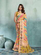 KcPc Designer Georgette Kalamkari Printed Office Wear SareeGAN