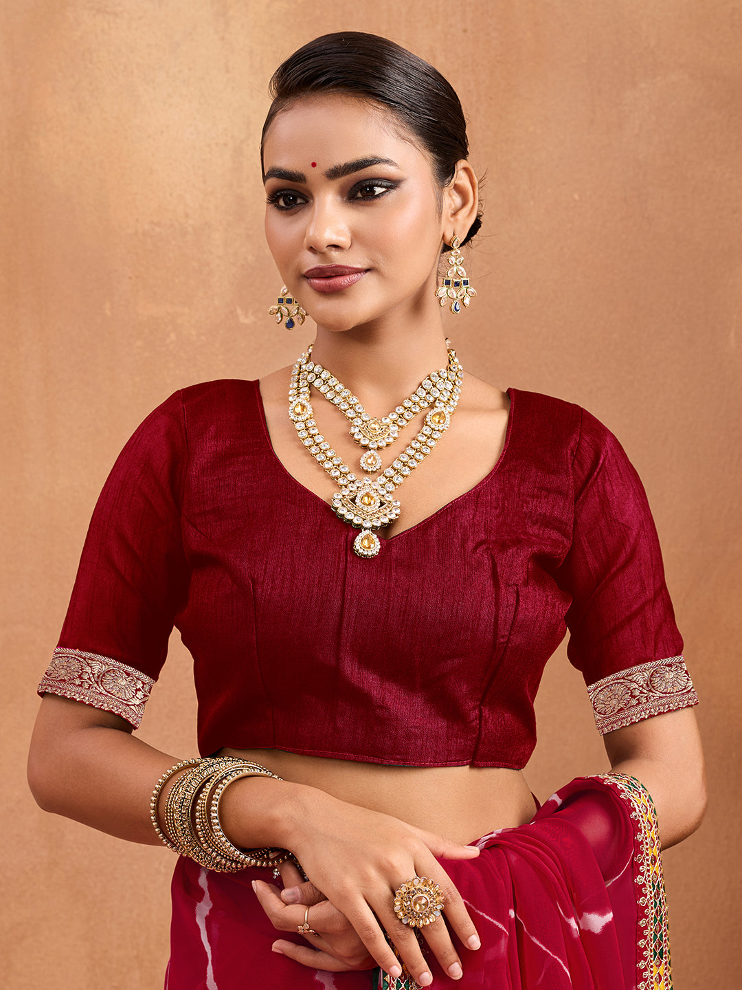 Chiffon Banarasi Neemzari saree