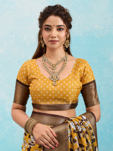 Buy Printed Style With Zari border Saree