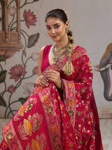 KcPc Banarasi Style Georgette Saree with Zari Weaving Festive Wear Saree VKFH