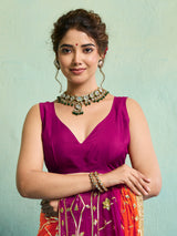 KcPc Premium Jaipur Hand Dyed Saree in Pure Najmeen Chiffon MHS