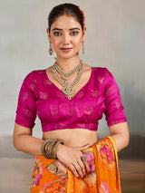 Buy Chiffon Blouse with Cutdana Work Kcpc