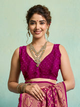 KcPc Latest Pure Khaddi Georgette Upada Neemzari Bandhej Saree Rani
