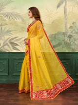 bandhani saree for casual wear