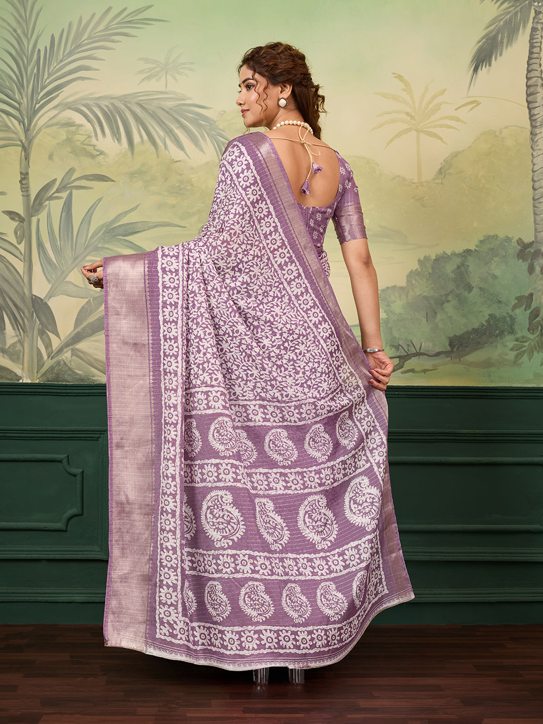 Buy Printed Style With Zari border