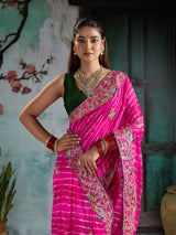 KcPc Festive Special Leheriya Sarees with Embroidery WorkSANJU