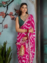 KcPc Latest Leheriya Style Saree Collection for Women