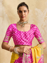 By Bandhani Saree With Wedding wear