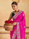 KcPc Georgette Bandhani Saree with Gotapatti Work AFN