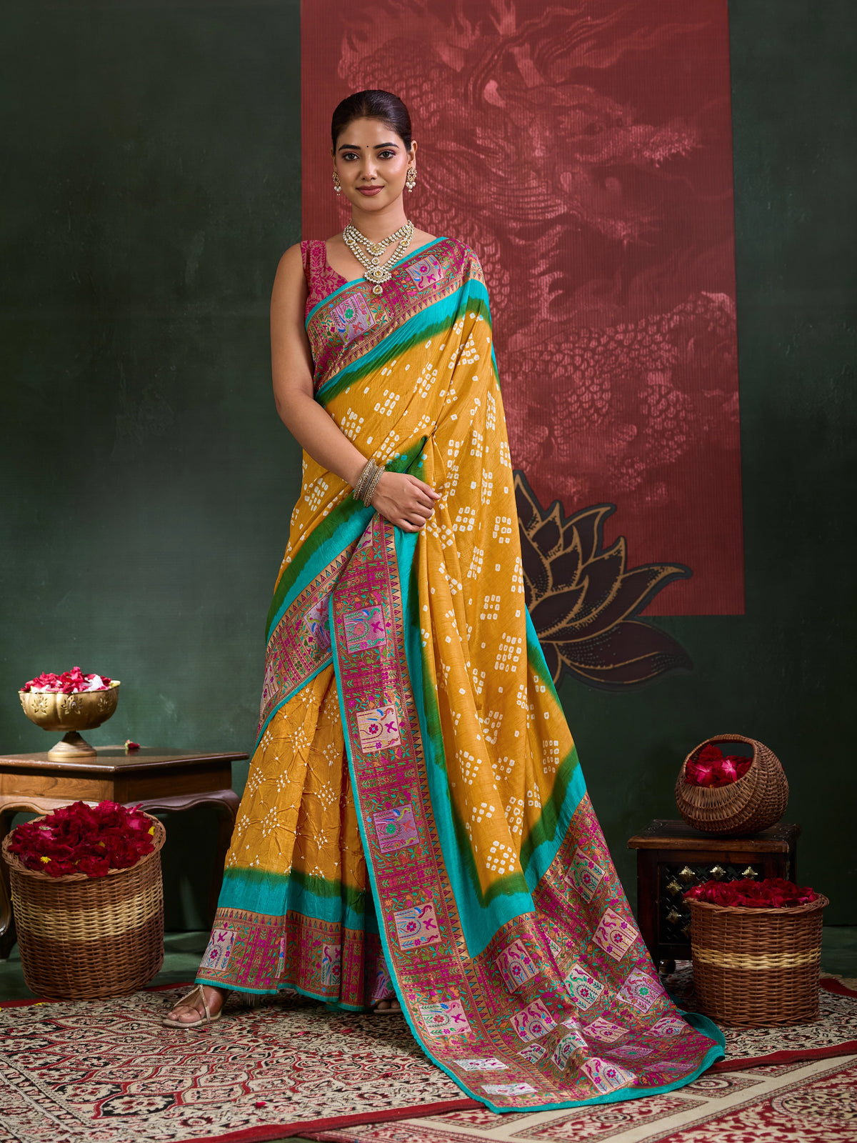 KcPc Luxury Bandhani Sarees for Festive MomentsNAV