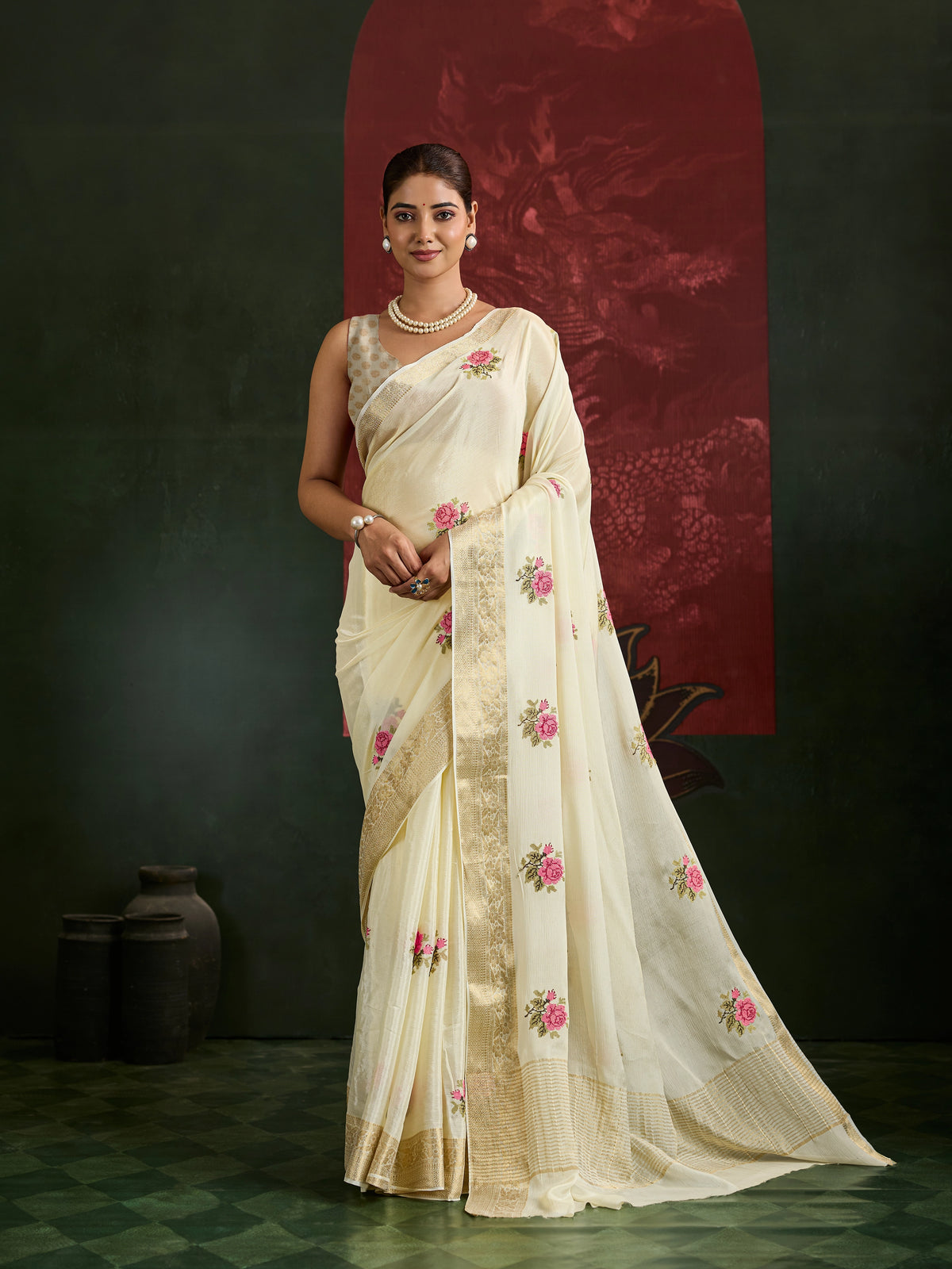 KcPc Premium Ethnic HO Silk Saree with Royal Banarasi EleganceMAD