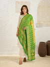 KcPc Pure Khaddi Georgette Meenakari Neemzari Bandhej Dupatta