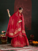 KcPc New Royal Traditional Bandhani Lehenga in Premium Gaji Silk GOR