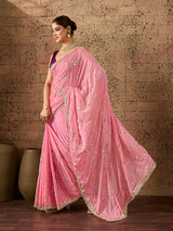 KcPc Chinon Silk Traditional Saree with Gota Patti WorkSFS