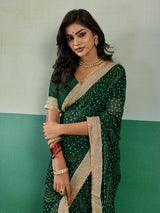 KcPc Stylish Bandhani Inspired Georgette Saree Collection KDN