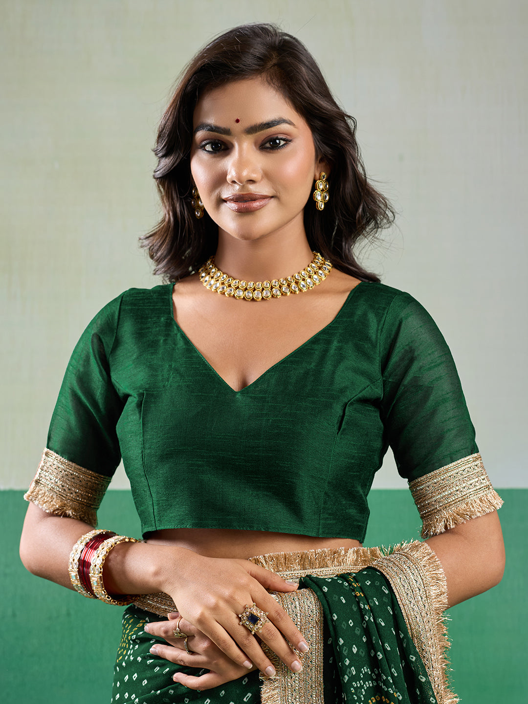 KcPc Stylish Bandhani Inspired Georgette Saree Collection KDN