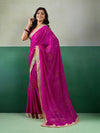 KcPc Stylish Bandhani Pattern Georgette Saree with Embroidery Touch KDN