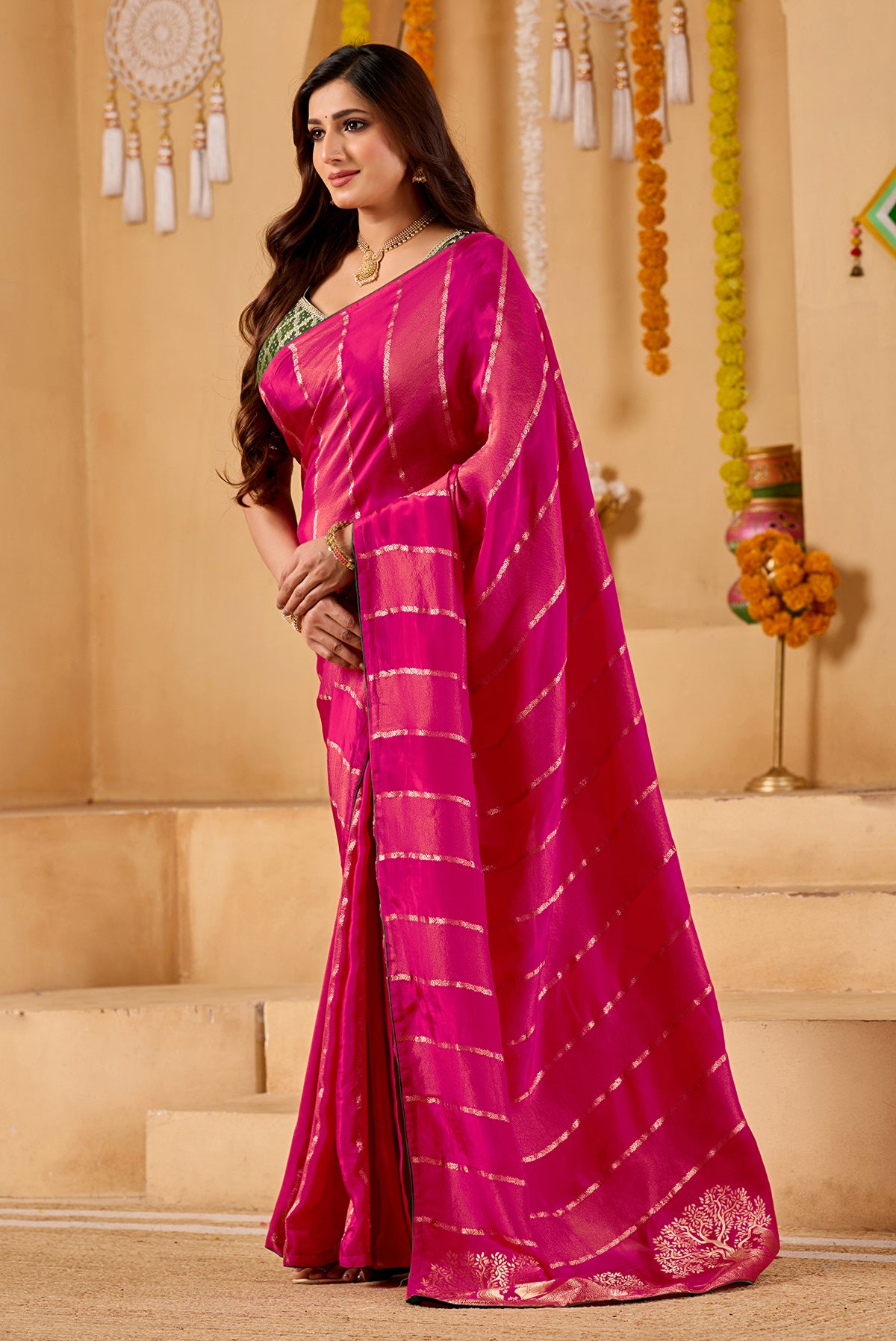 Buy Premium Banarasi Style Saree Collection Kcpc Image