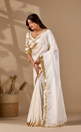 Buy Creapsilk Saree With Gotapatti Work KcPc