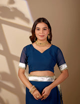 Buy New Elegant Designer Saree with Gota Border KcPc