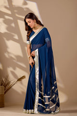 Buy New Elegant Designer Saree with Gota Border KcPc