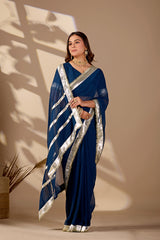 Buy New Elegant Designer Saree with Gota Border KcPc