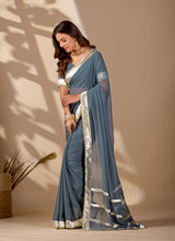 Buy New Stylish Saree with Rich Gota Border Work KcPc