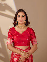 Buy Festive Bandhani Style Dola Silk Saree Kcpc Image