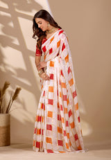 Buy New Designer Faag Style Saree for Festive Wear KcPc Image