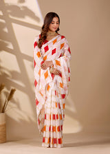 Buy New Designer Faag Style Saree for Festive Wear KcPc Image