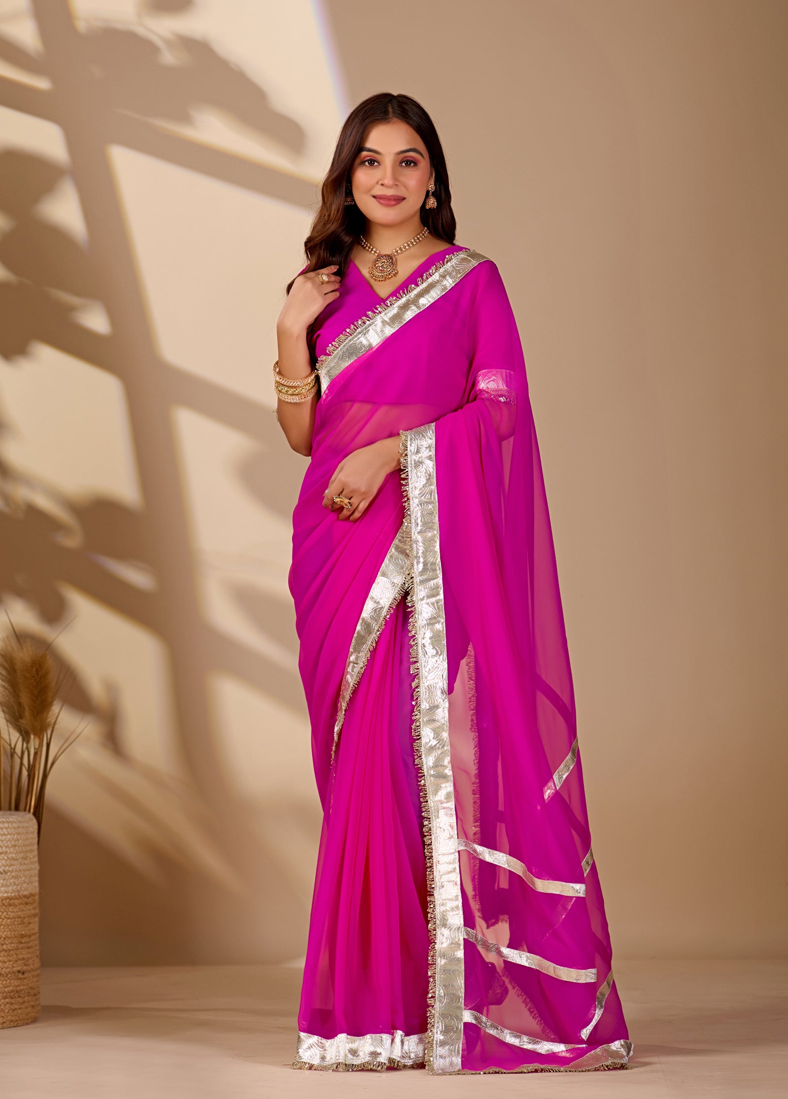 Buy New Designer Saree with Classic Gota Finish KcPc