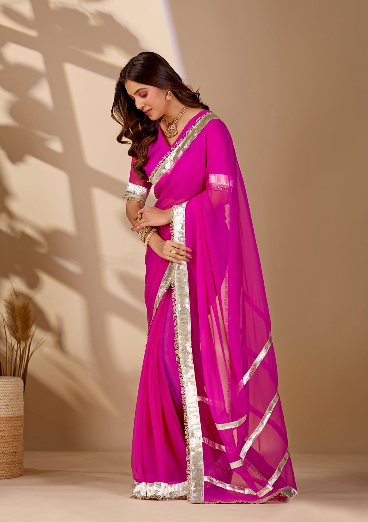 Buy New Designer Saree with Classic Gota Finish KcPc