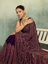 KcPc Premium Kashida Stone Work Sarees for WomenSHD