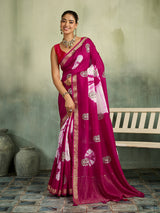 KcPc Premium Shibori Style Sarees with Aari Tari Work GAN