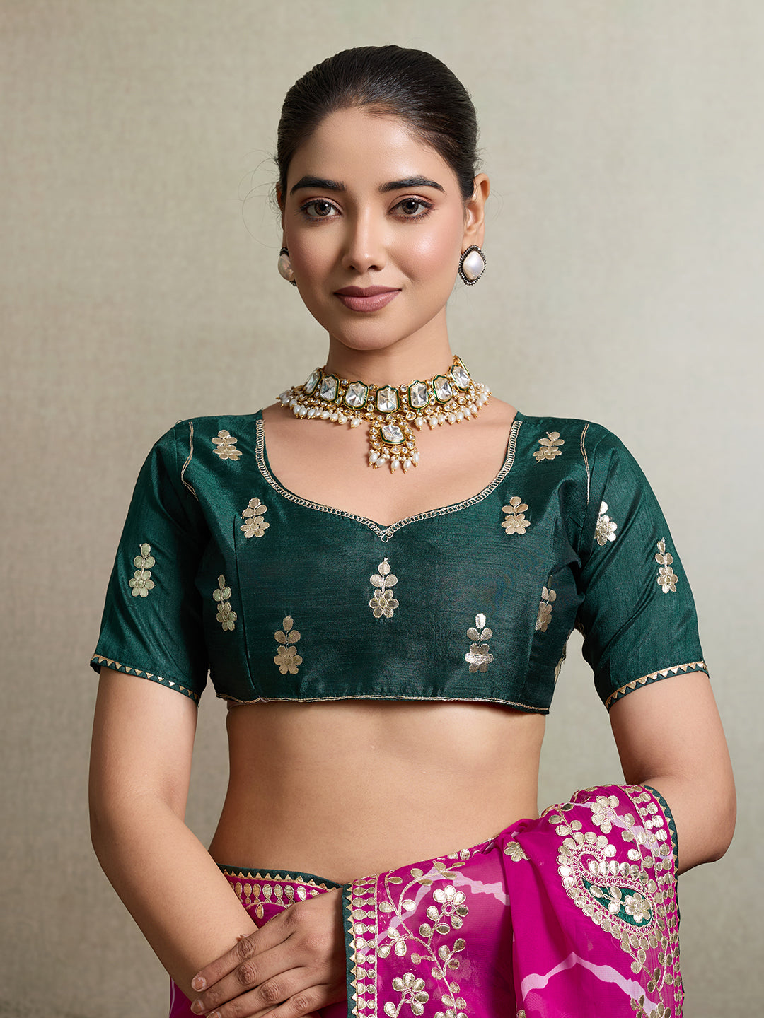 Leheriya style Georgette saree for party and festive