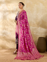 KcPc Festive Special Dola Silk Dupatta with Zari Weaving SACR